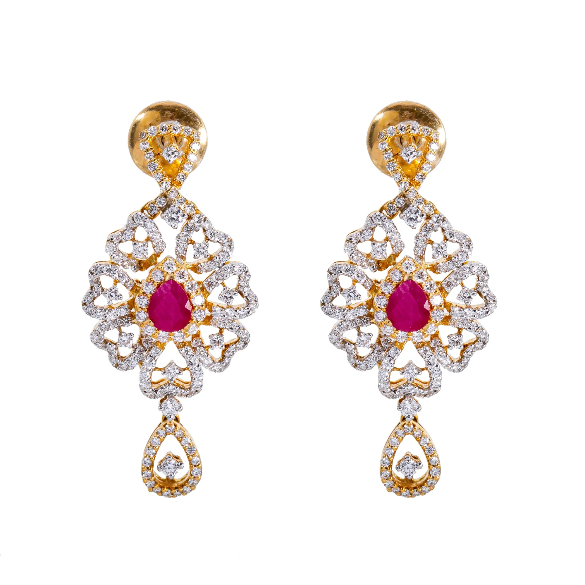 18K Gold Diamond Jewelry Set (35gm)