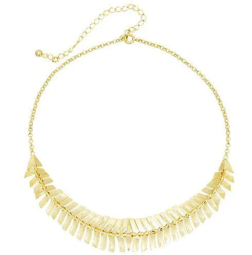 18k Gold Filled Sturgeon Fishbone Motif Choker Collection