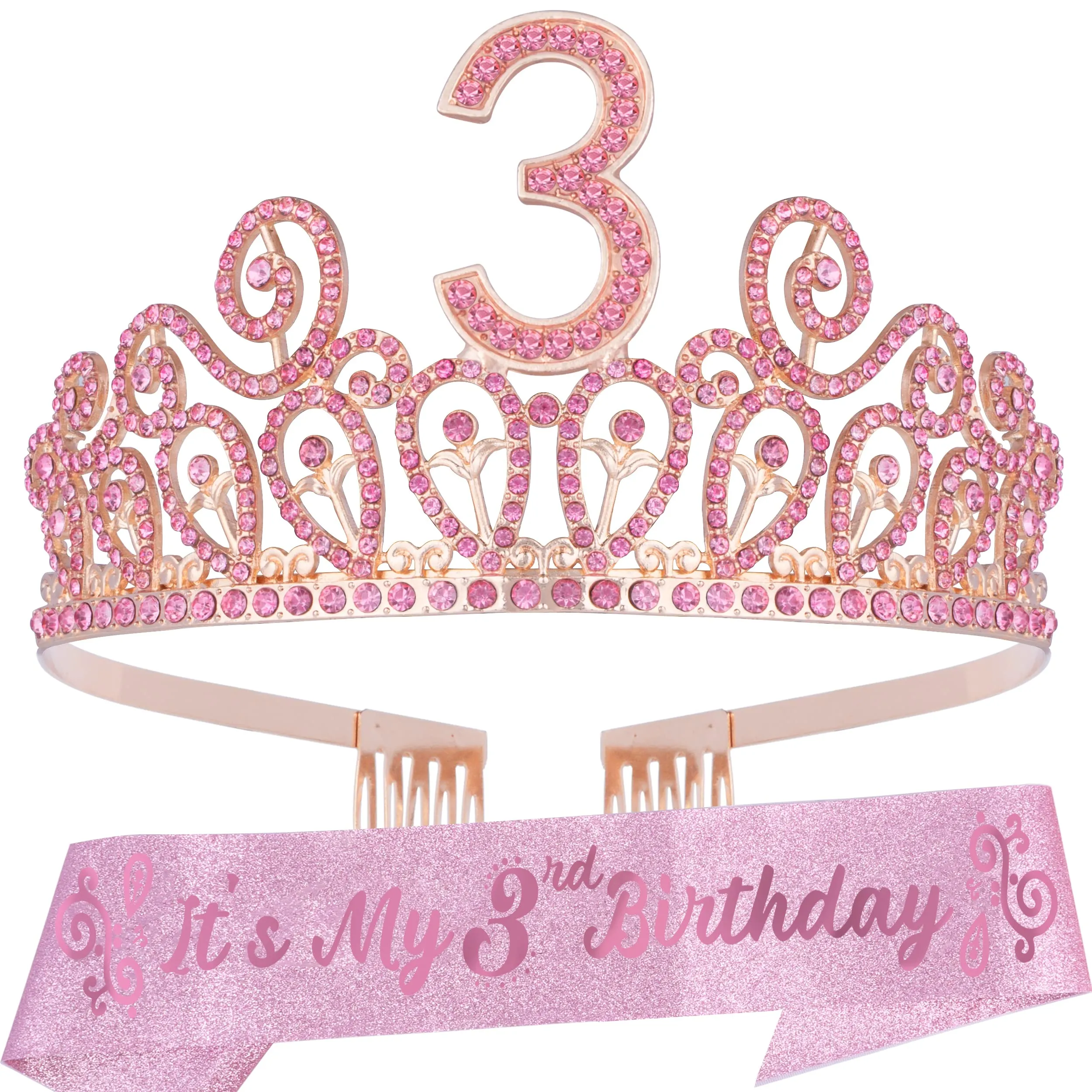 3rd Birthday, 3rd Birthday Decorations for Girls, 3rd Birthday Girl, 3rd Birthday Tiara