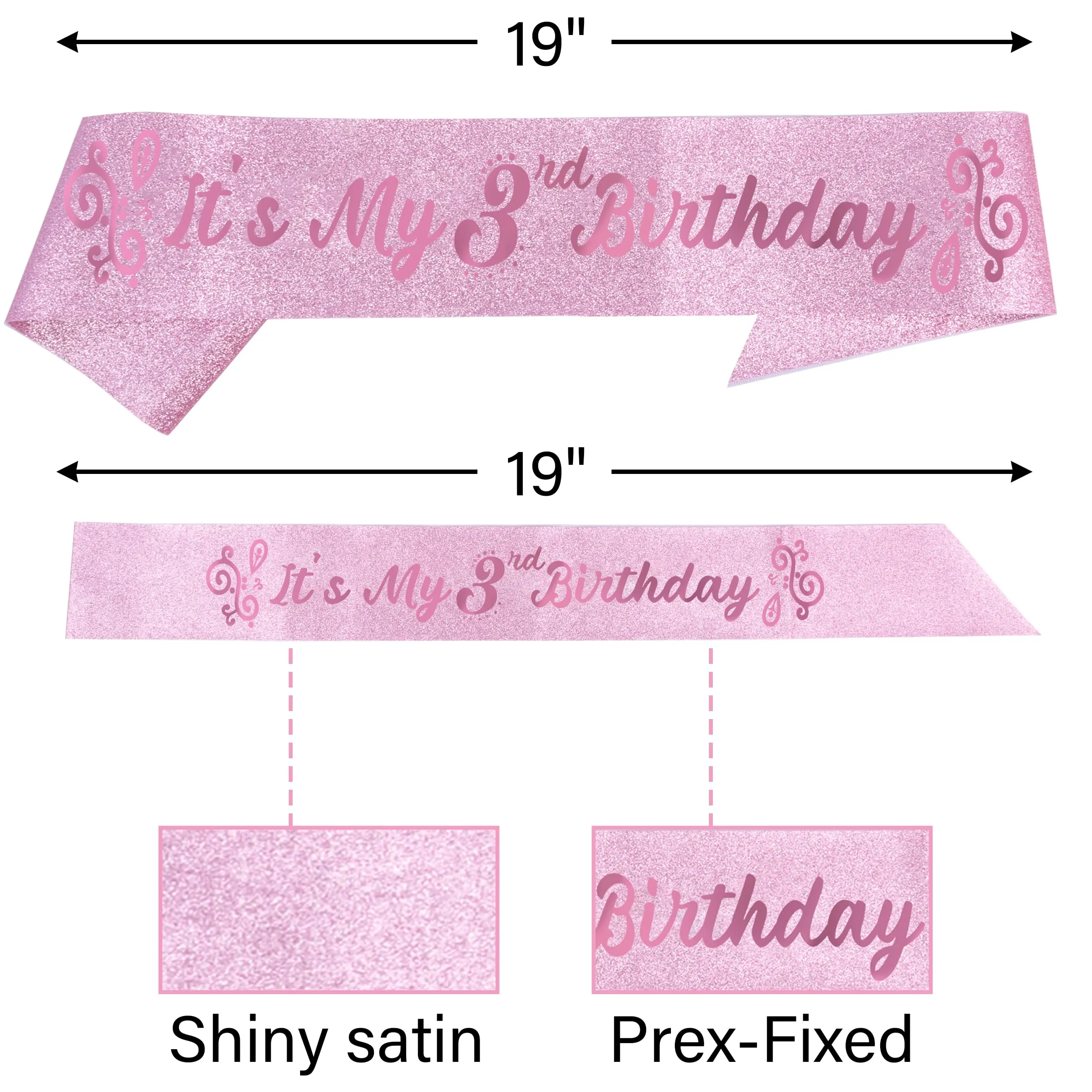 3rd Birthday, 3rd Birthday Decorations for Girls, 3rd Birthday Girl, 3rd Birthday Tiara