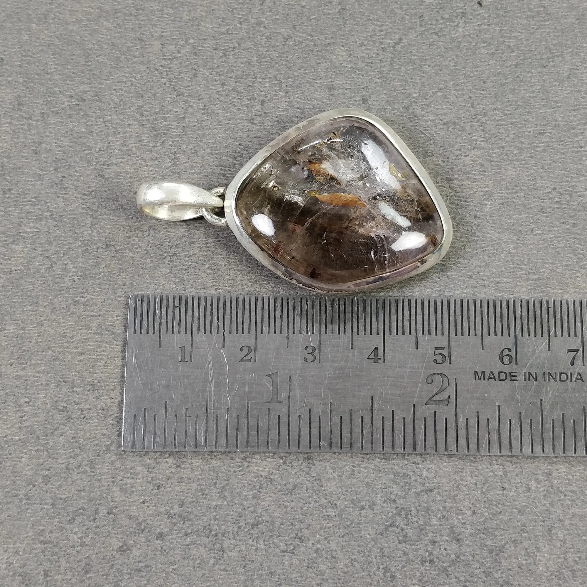AMETHYST Gemstone 925 Sterling Silver Pendant : 16.27gms Natural Untreated Purple Amethyst Cabochon Bezel Set Pendant 2"