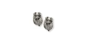 Australian Shepherd Earrings Jewelry Sterling Silver Handmade Dog Earrings AU8D-E