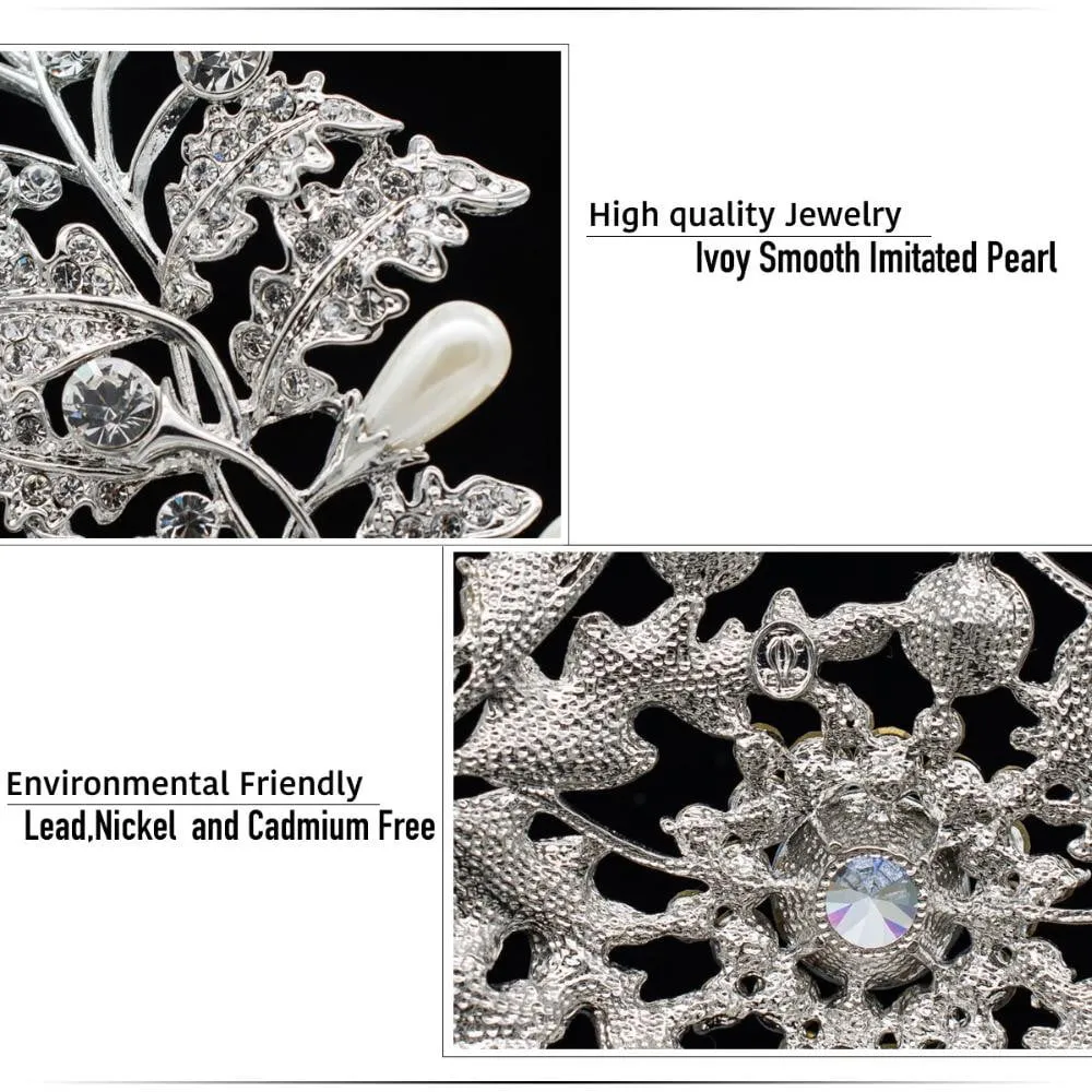 Austrian Crystal CZ Royal Wedding Bridal Full Round Tiara Crown SHA8720