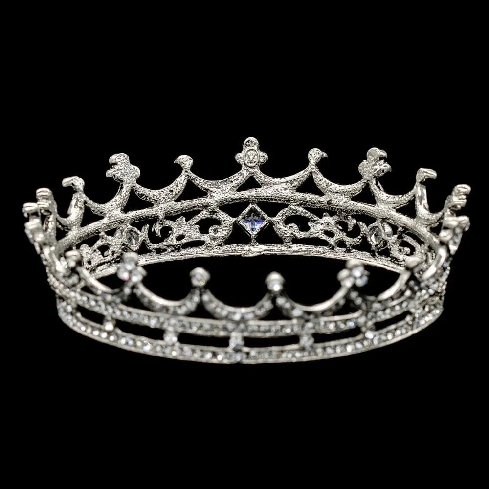 Austrian Rhinestone Crystals Round Flower Little Girl Tiara Crown SHA8577