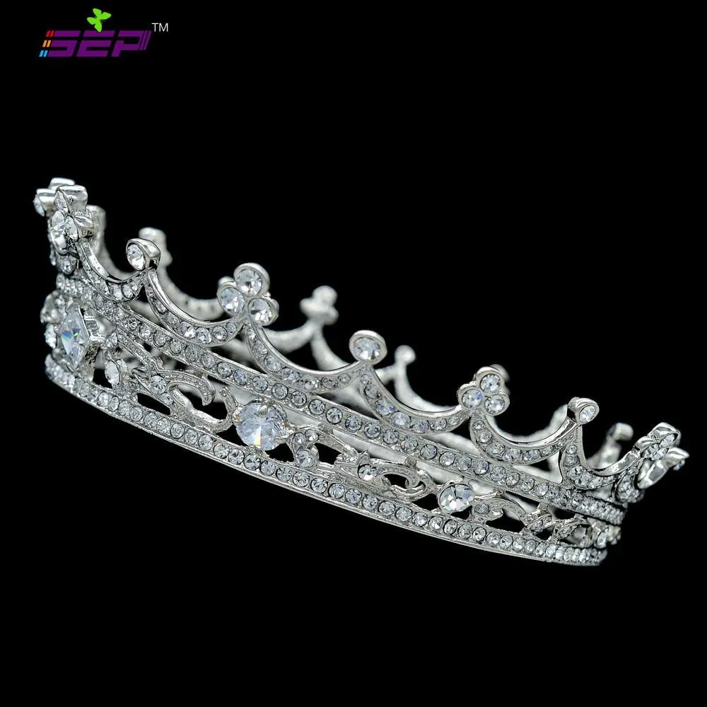 Austrian Rhinestone Crystals Round Flower Little Girl Tiara Crown SHA8577