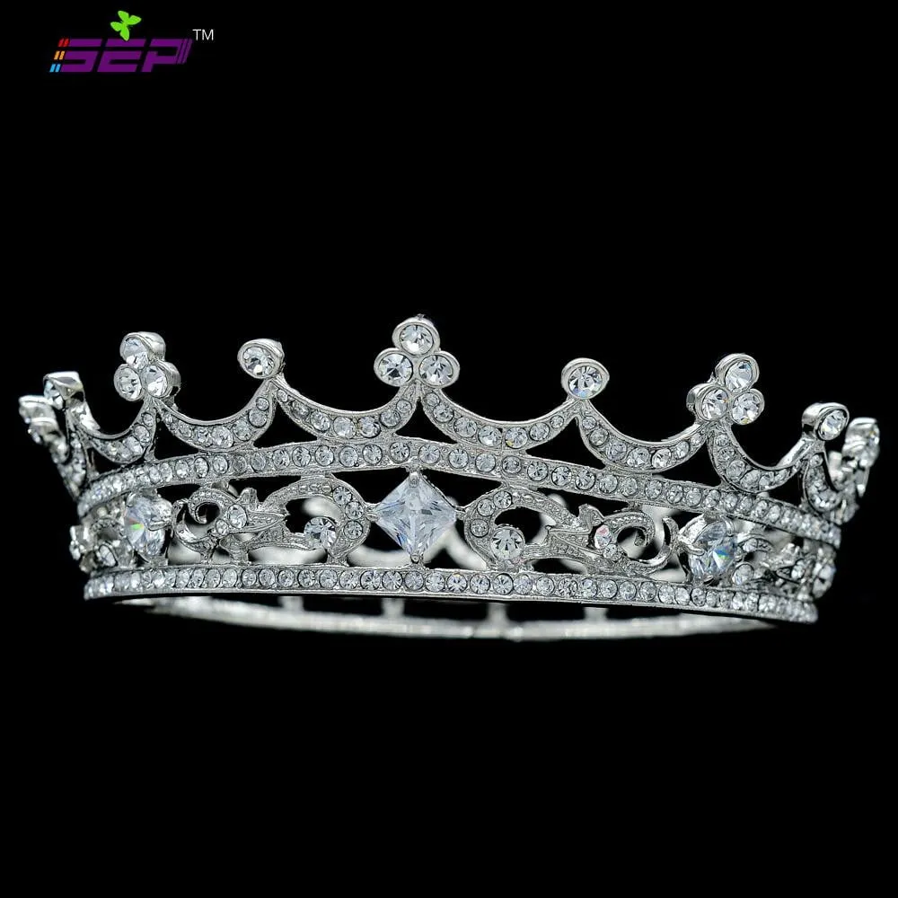 Austrian Rhinestone Crystals Round Flower Little Girl Tiara Crown SHA8577