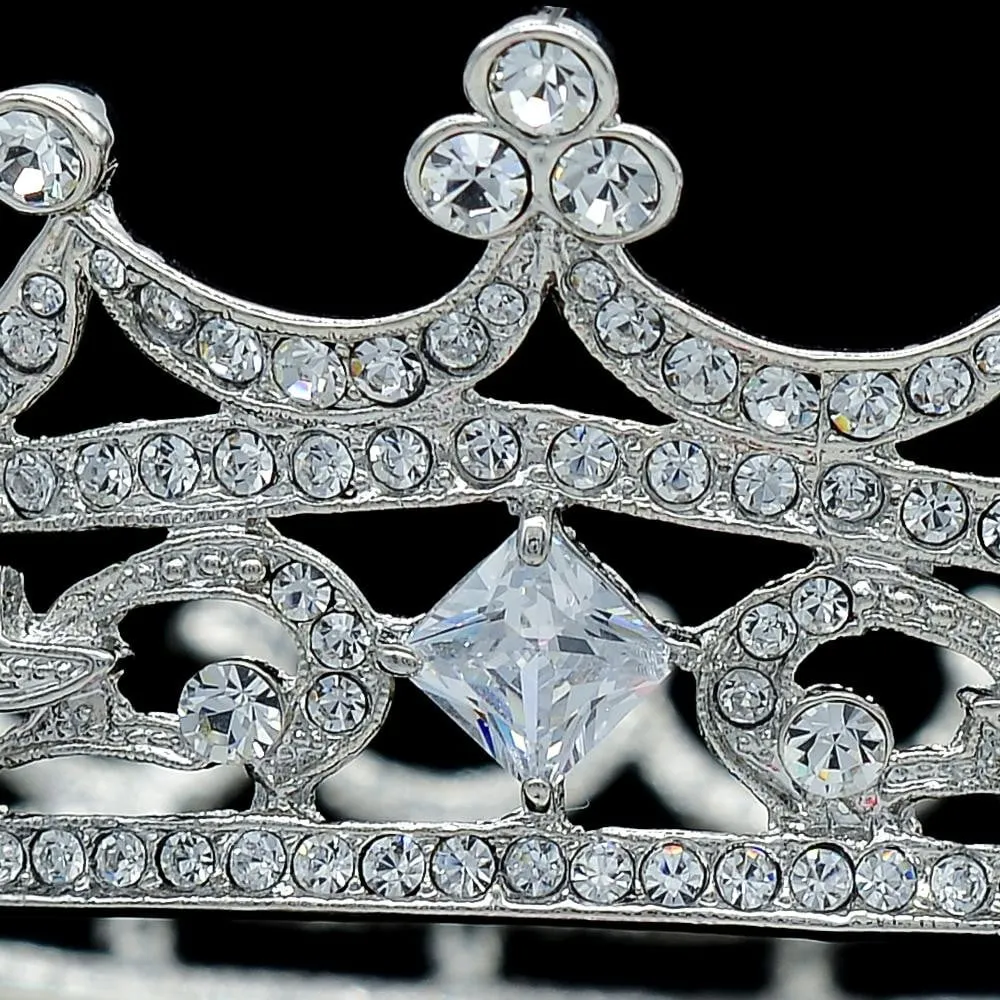 Austrian Rhinestone Crystals Round Flower Little Girl Tiara Crown SHA8577