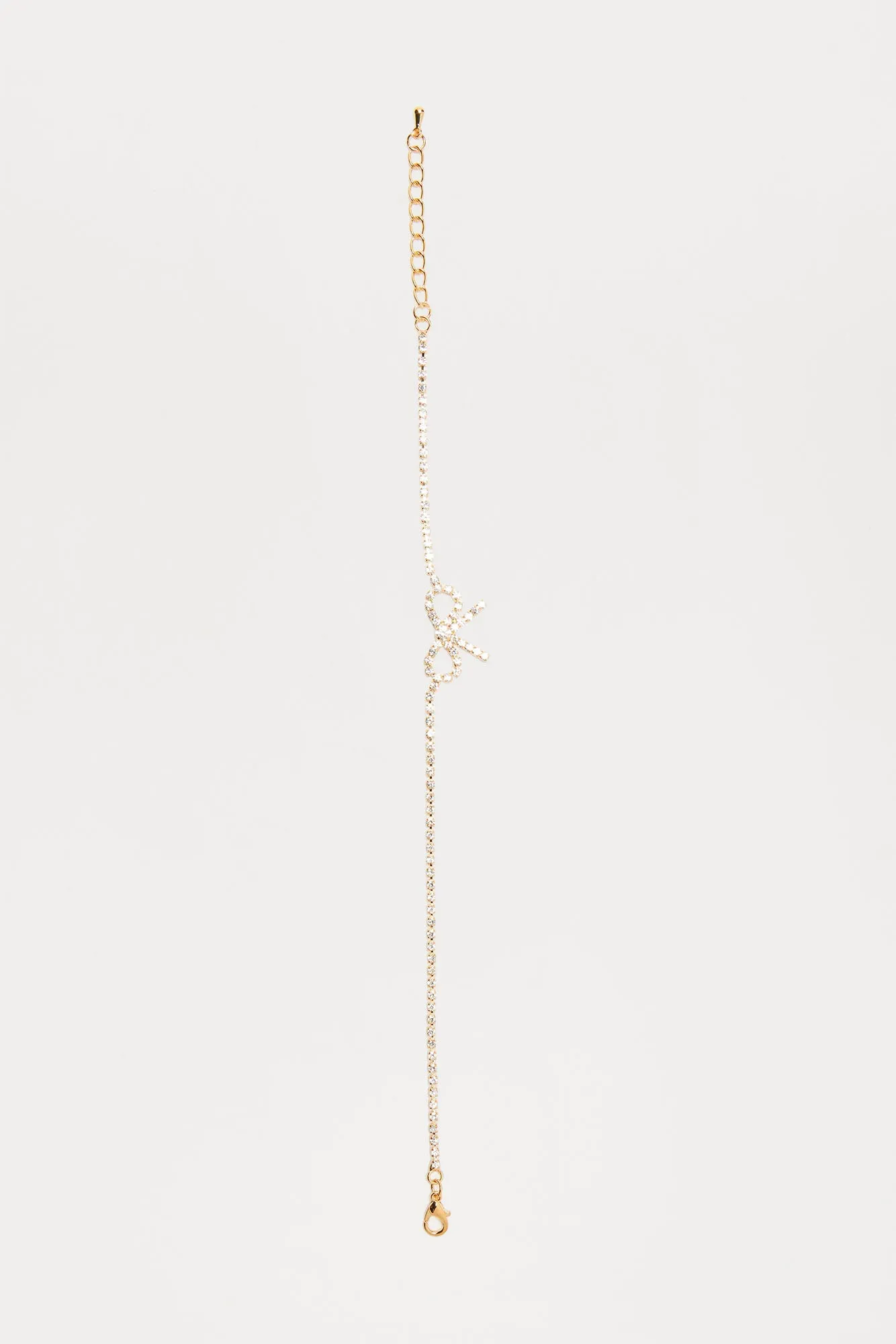 Bow Of Glass Anklet - Gold
