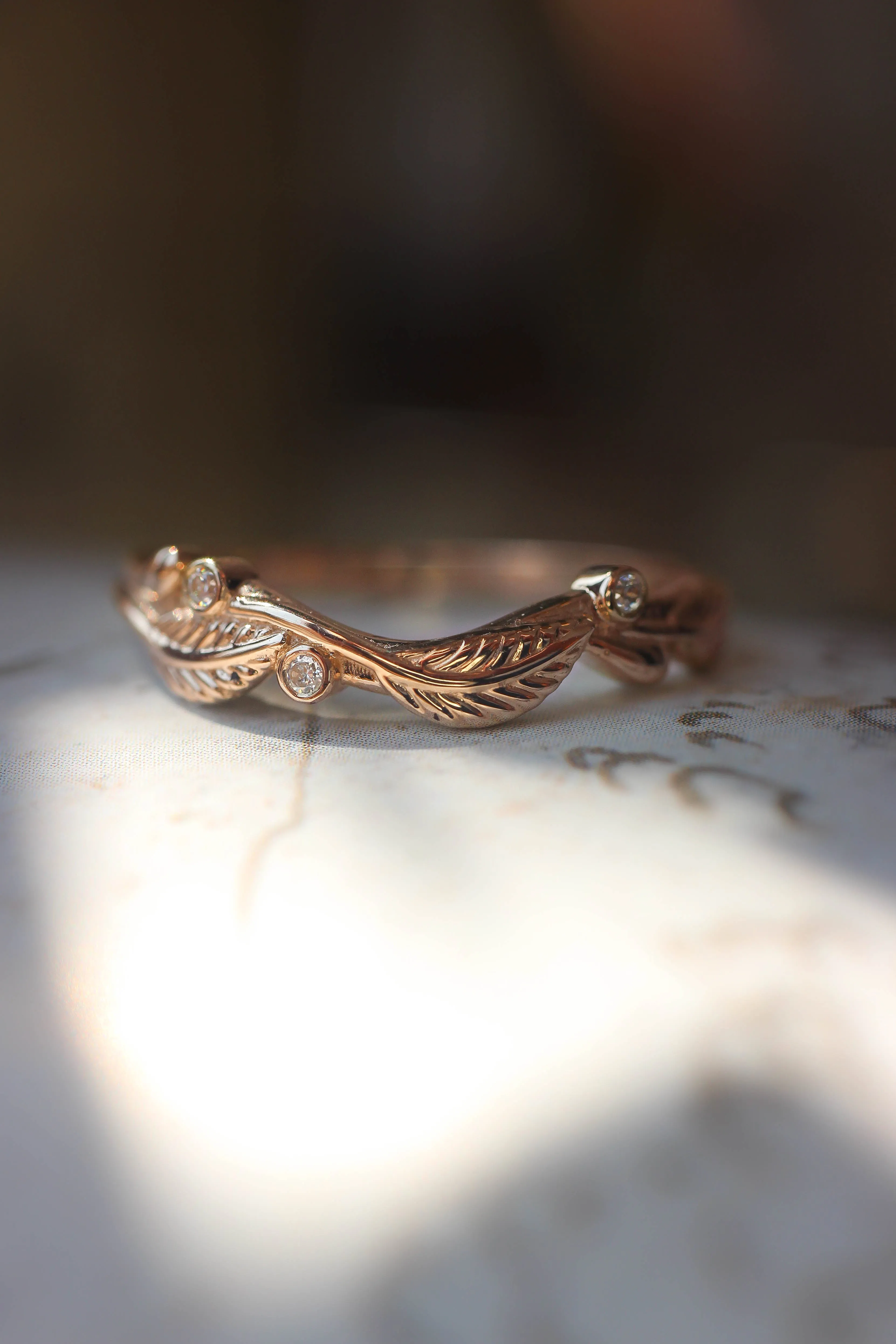 Bridal ring set with moissanites or diamonds / Azalea