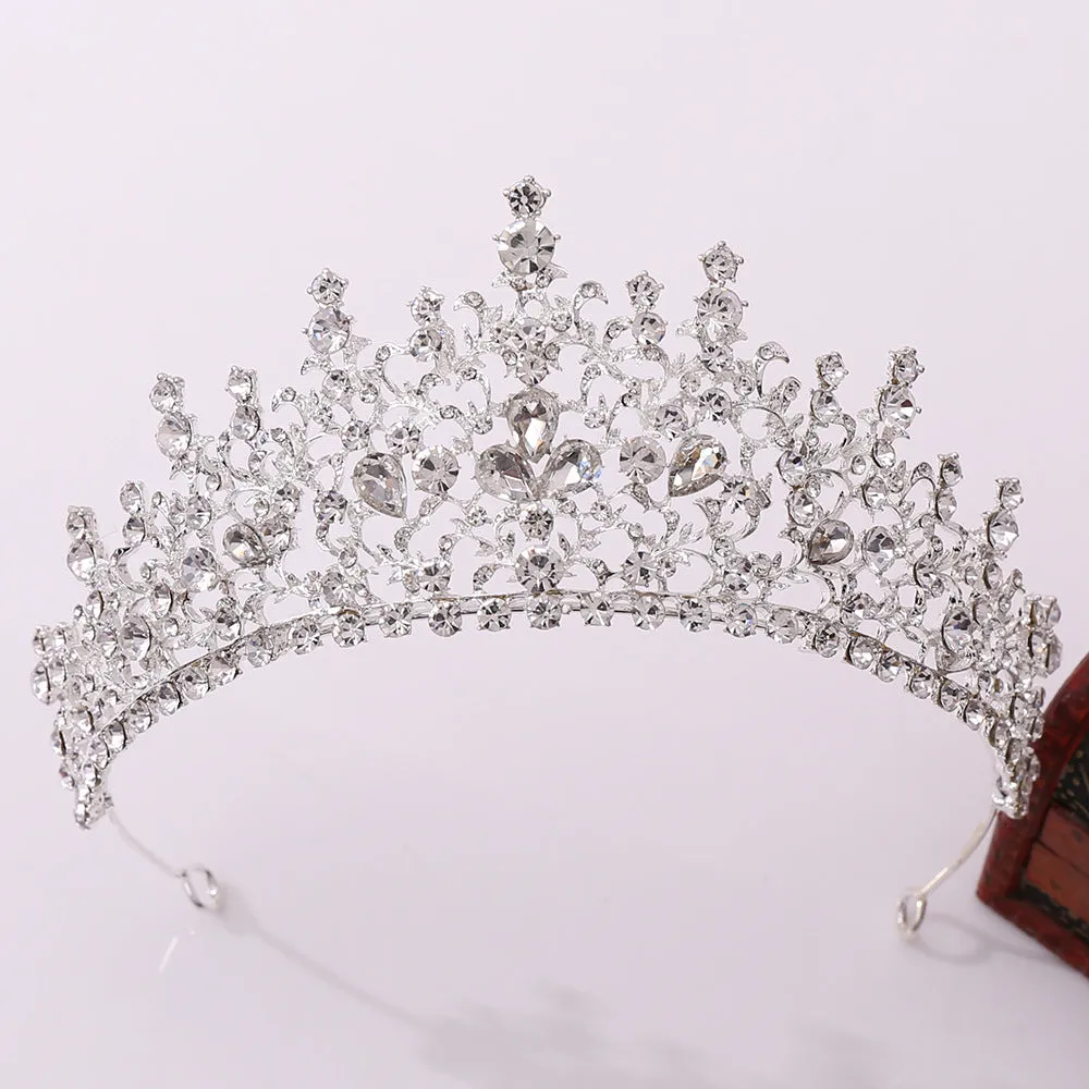 Bridal Tiara Baroque Rhinestone Crown Internet Celebrity Wedding Dress Wedding Adult Birthday Princess Crown