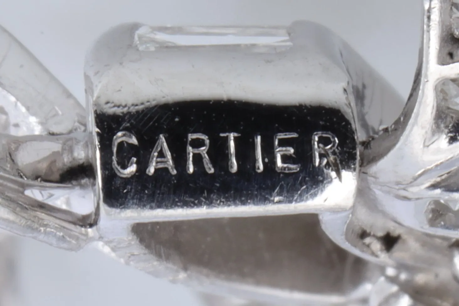 Cartier 950 Platinum 3.50tcw Diamond Vintage Bow Brooch (11.60g.)