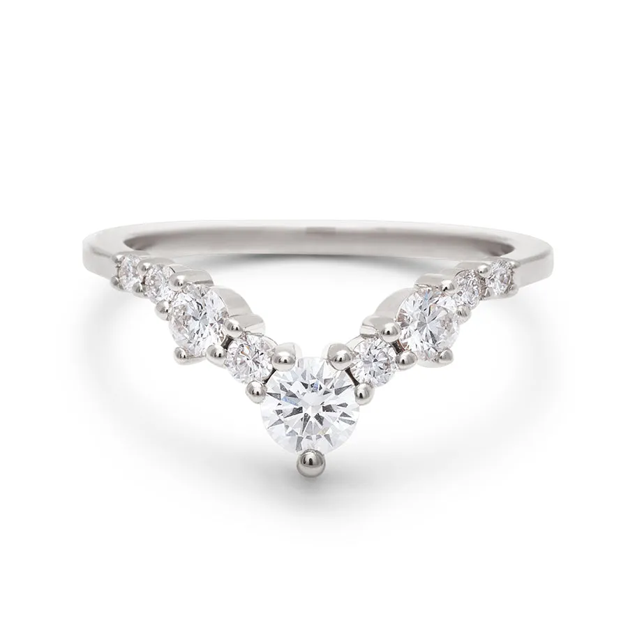 Celestine Tiara Band (Large) - 14k Gold & White Diamonds
