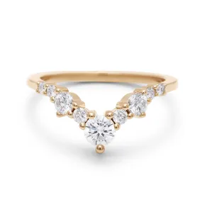 Celestine Tiara Band (Large) - 14k Gold & White Diamonds