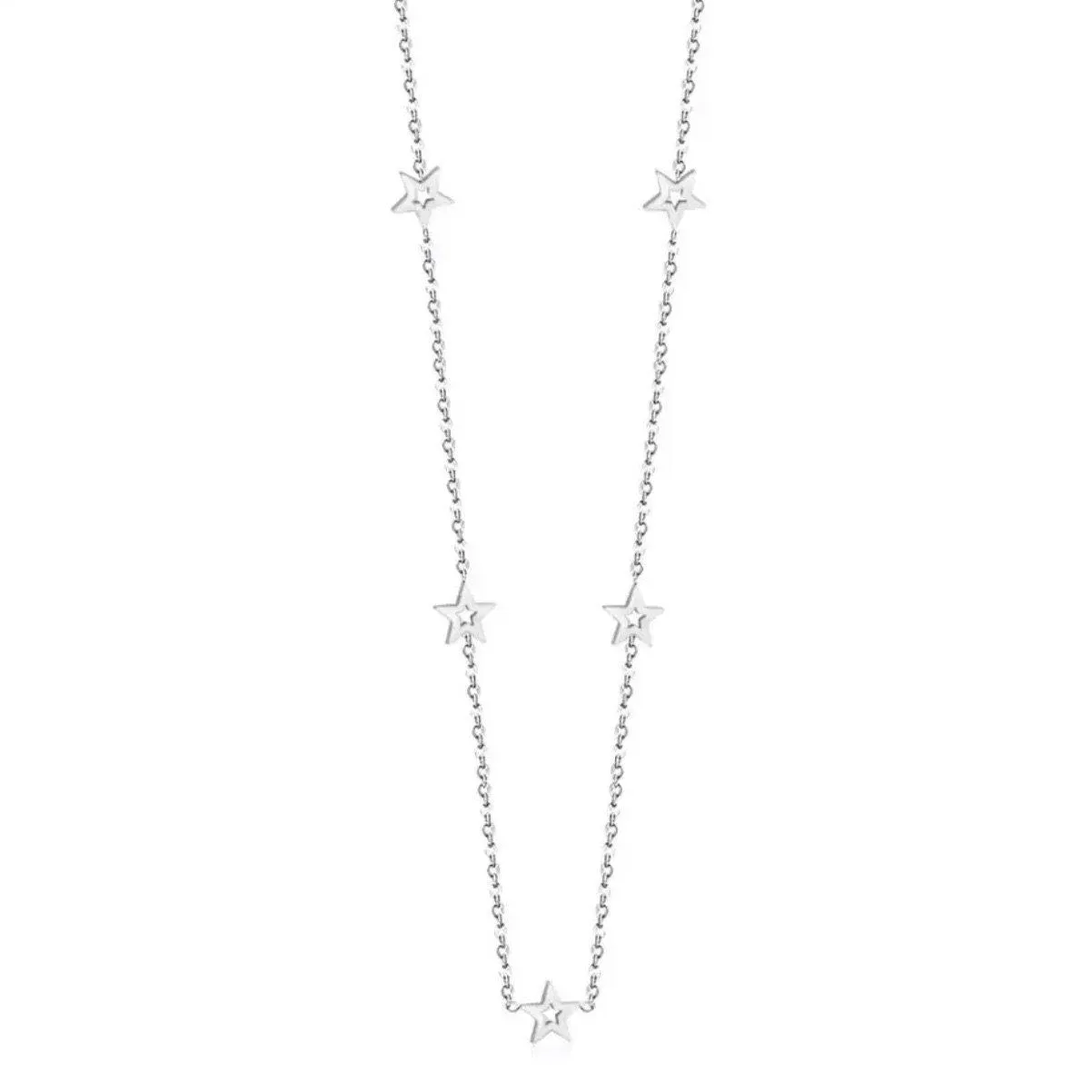 Circles or Stars Stainless Steel Choker Necklace