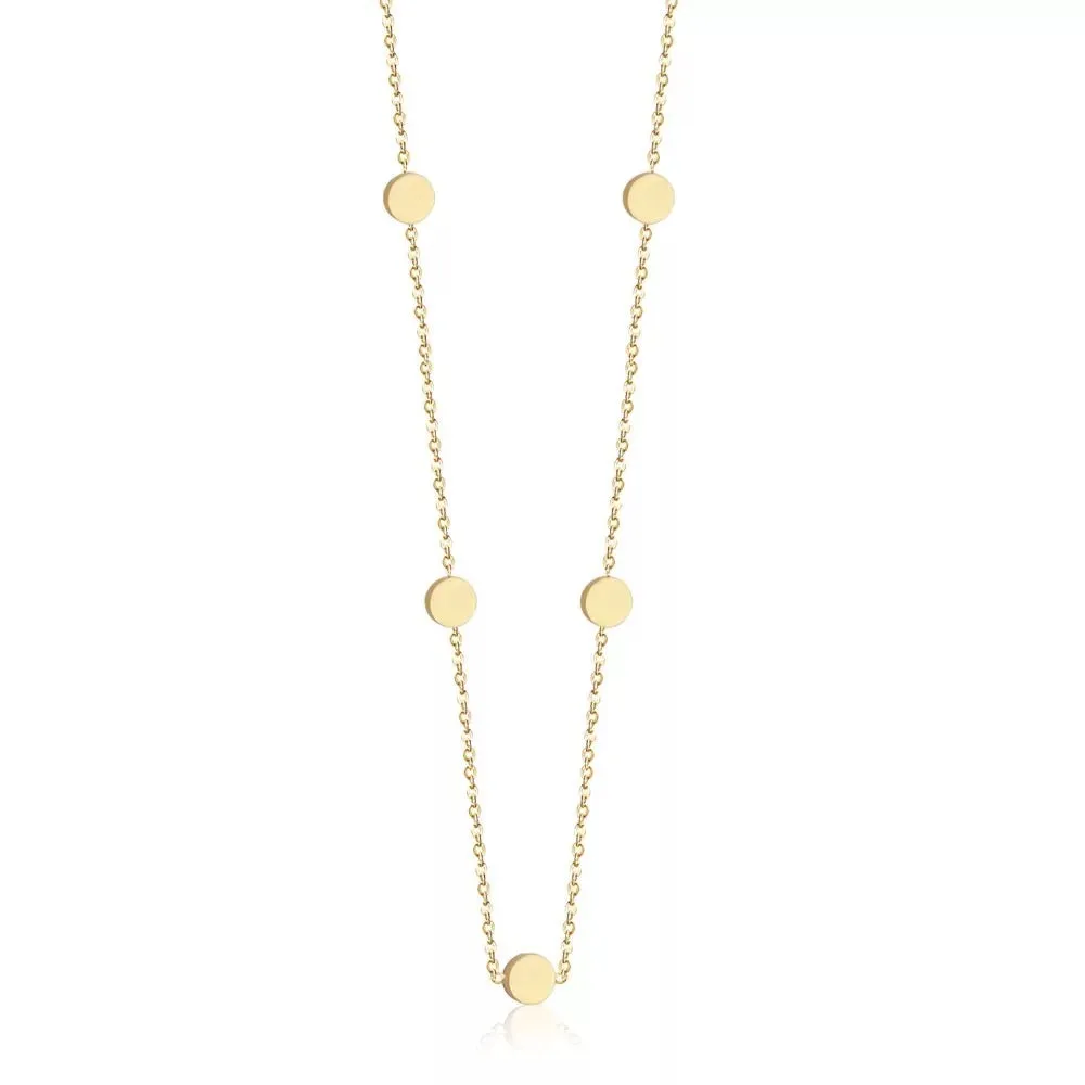 Circles or Stars Stainless Steel Choker Necklace
