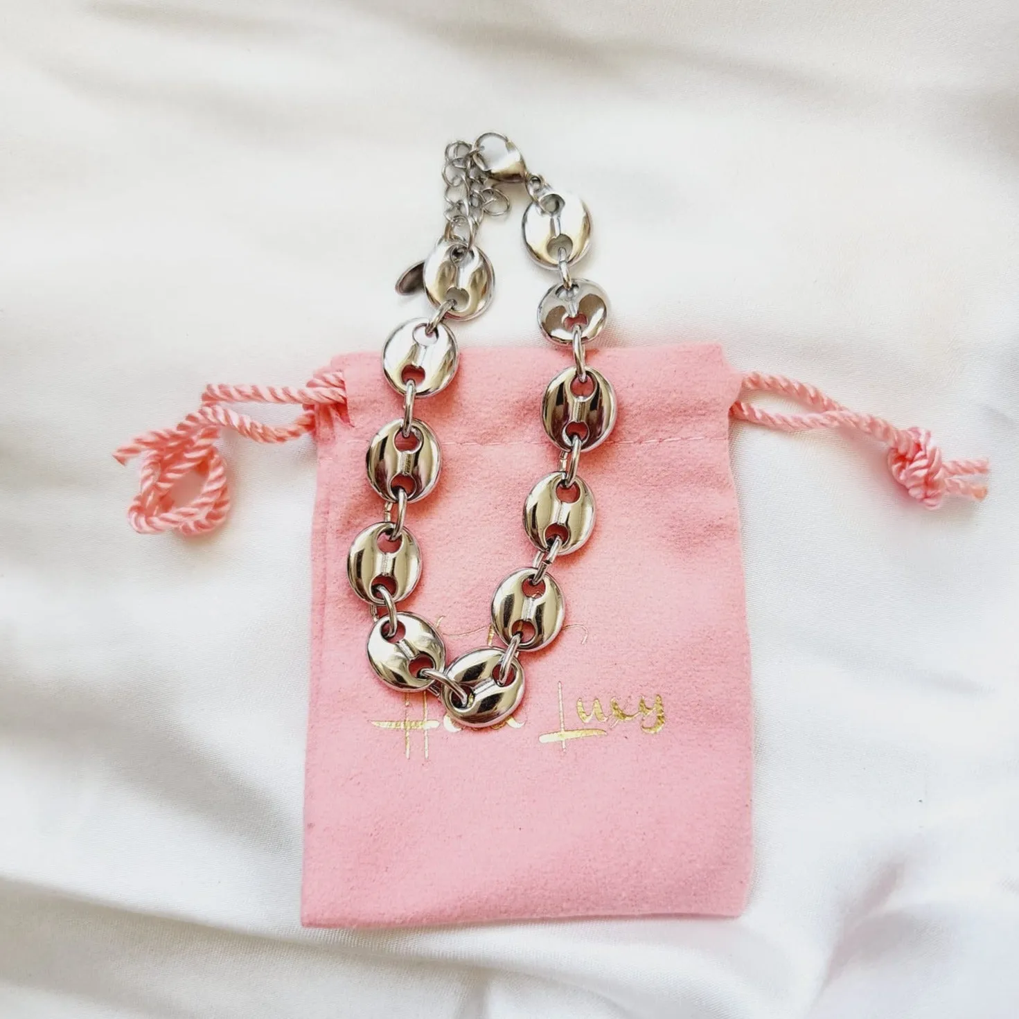 Coffee Lover Silver Bracelet