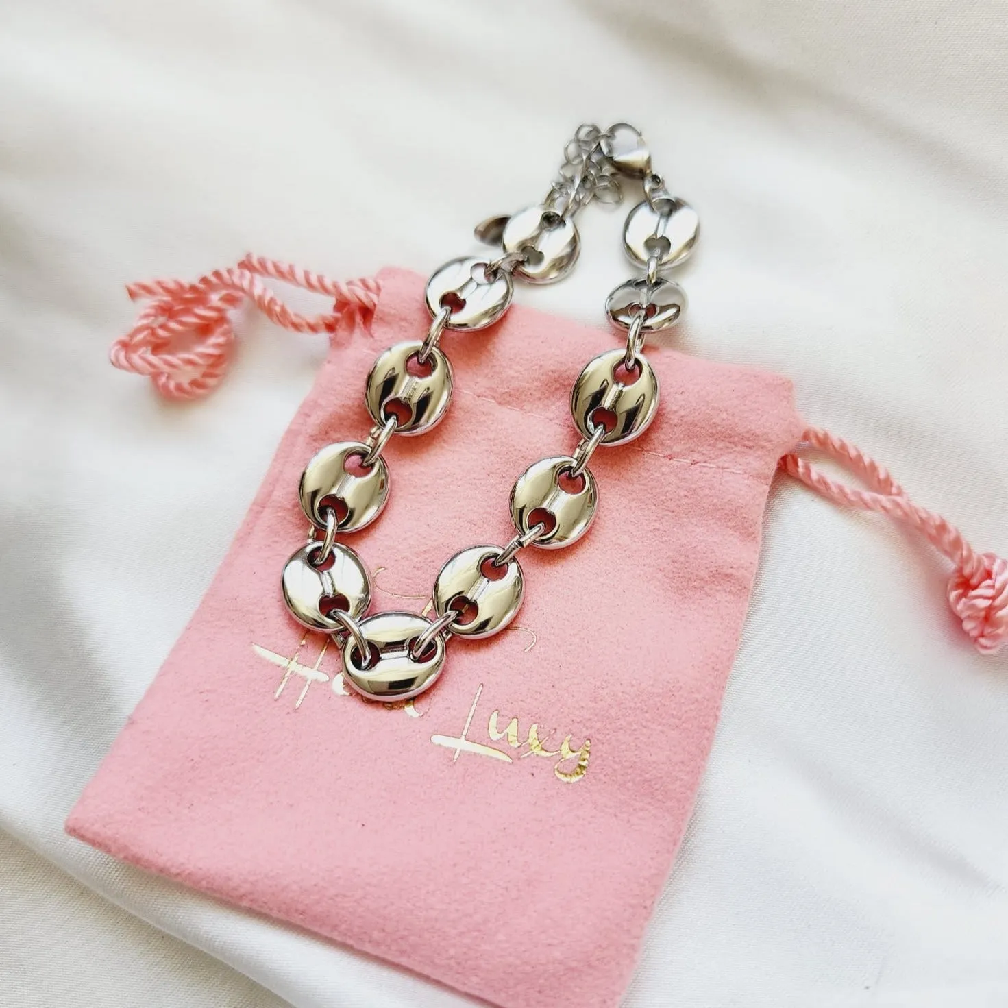 Coffee Lover Silver Bracelet