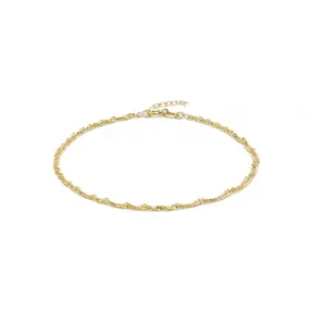 Gold Vermeil Singapore Anklet