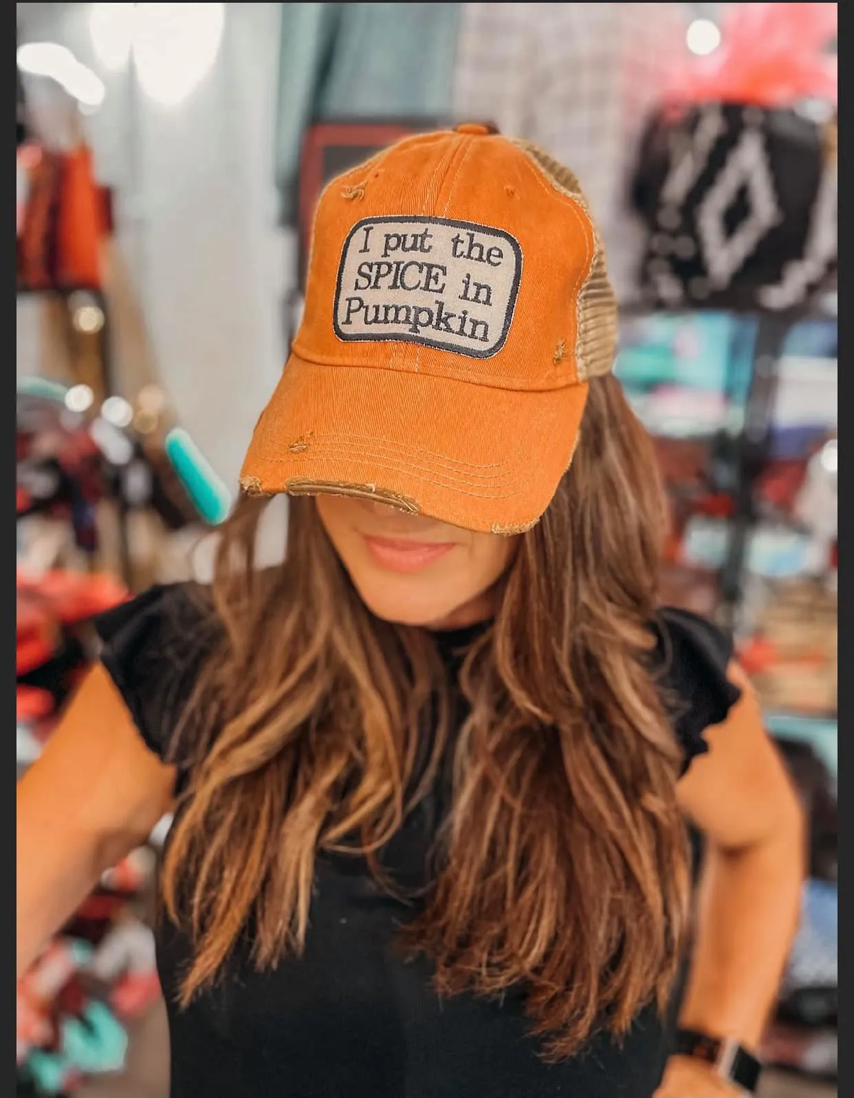 I put the Spice in Pumpkin Cap