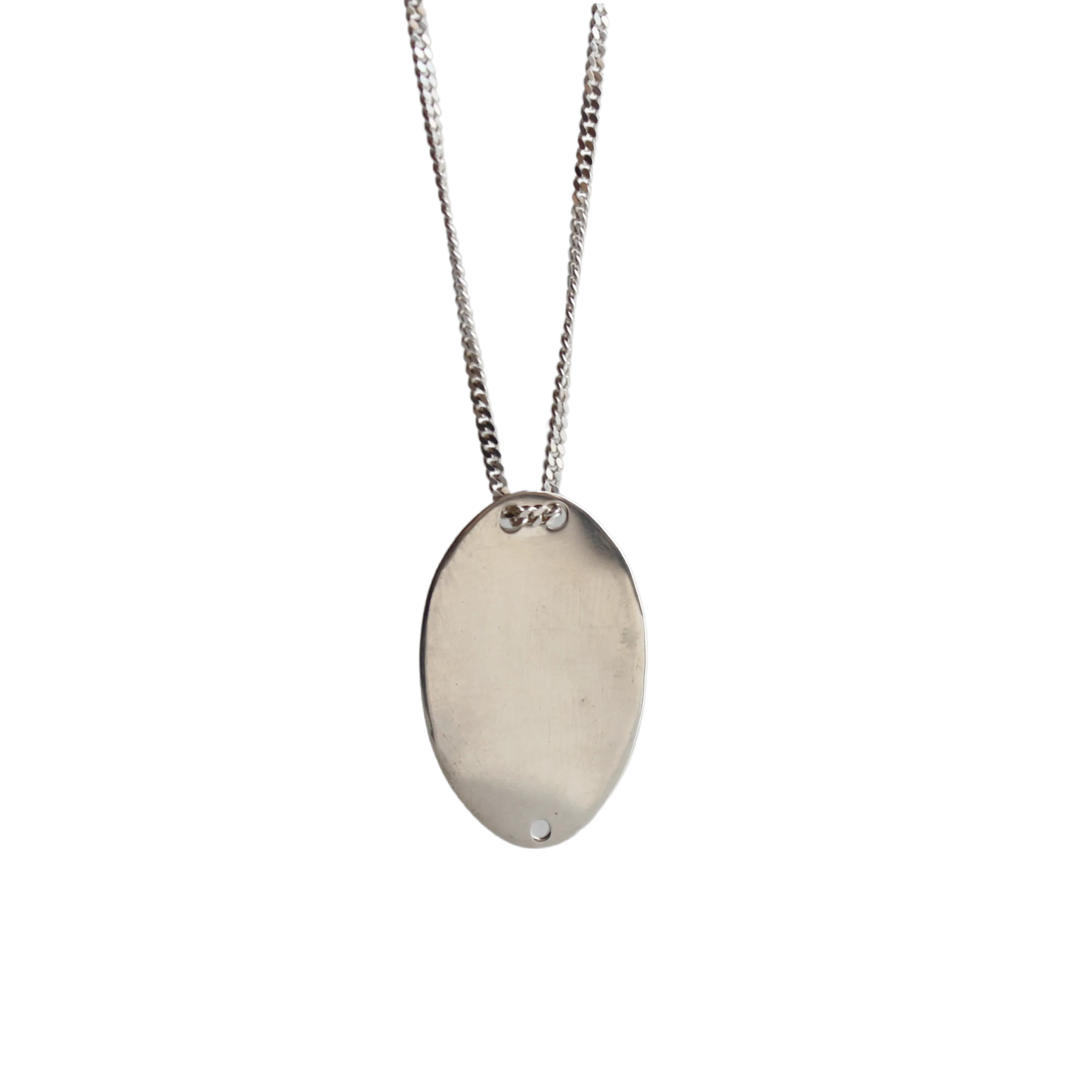 Large Oval Pendant Necklace