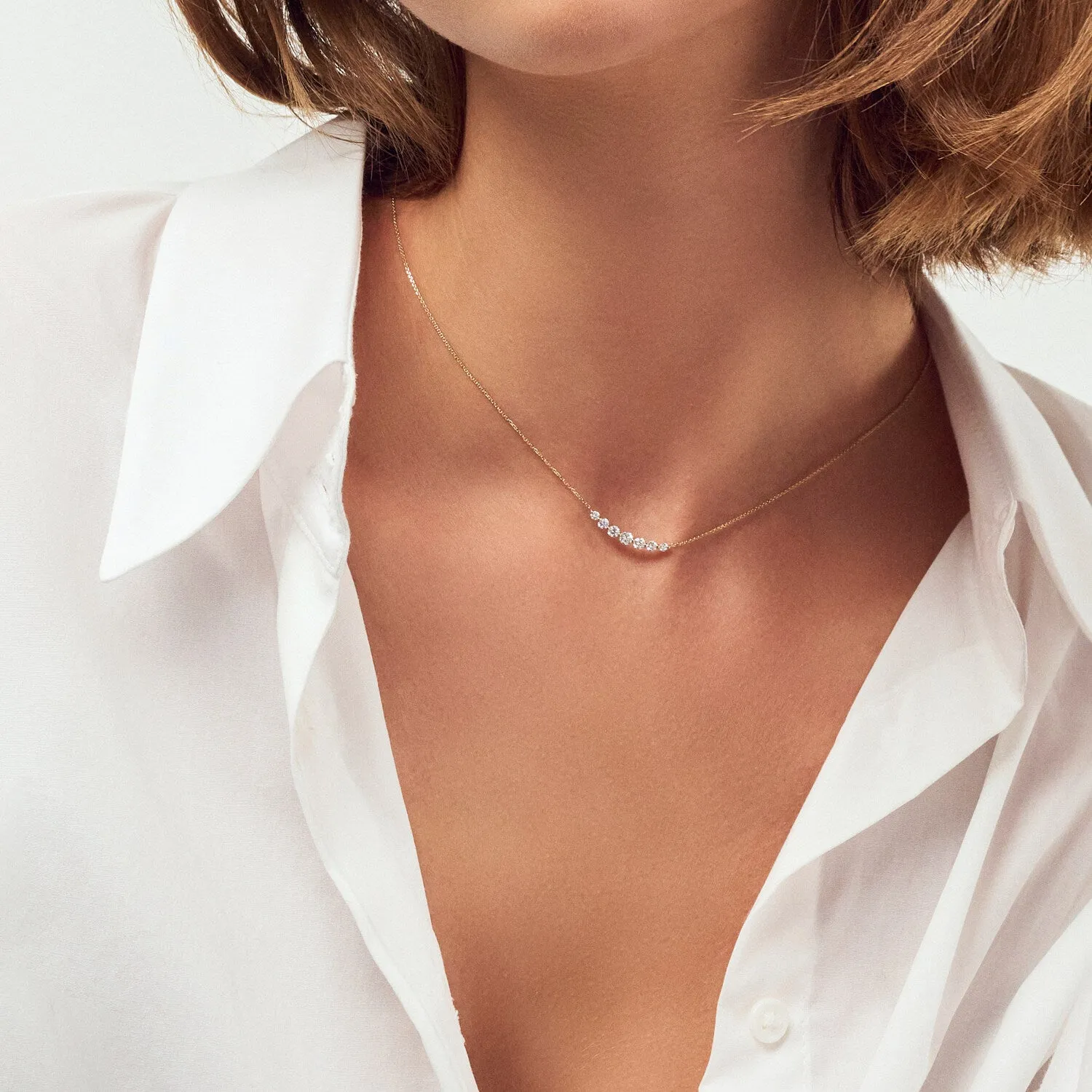 Necklace Tiara - with lab-grown diamonds