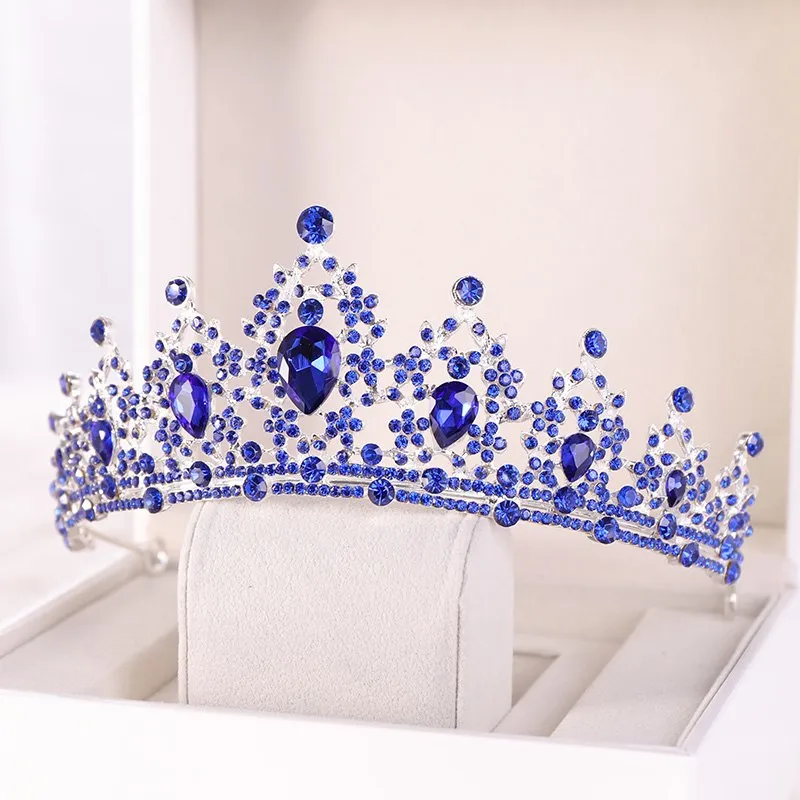 "Camryn" - Blue Crystal Bridal Tiara