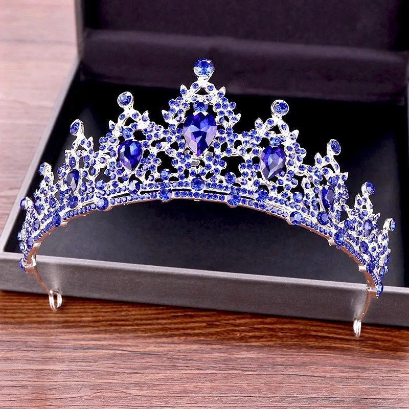 "Camryn" - Blue Crystal Bridal Tiara