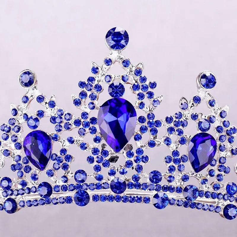 "Camryn" - Blue Crystal Bridal Tiara