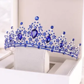 "Camryn" - Blue Crystal Bridal Tiara