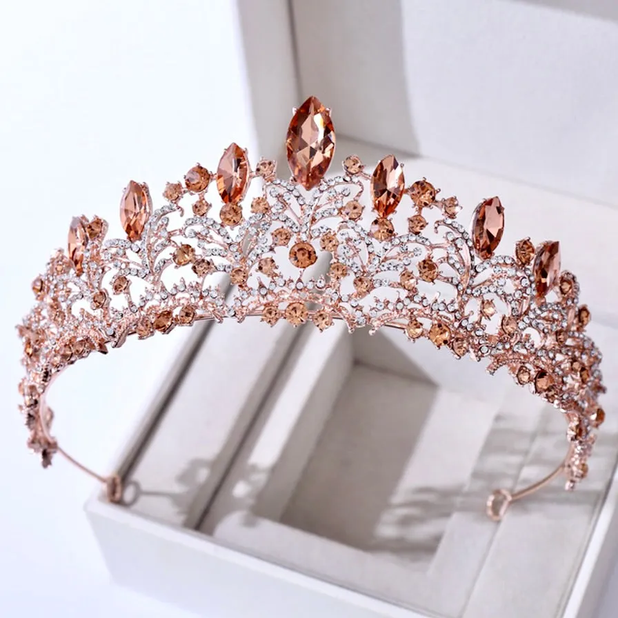 "Elowen" - Victorian Gothic Bridal Tiara - Available in Rose Gold, Silver and Yellow Gold