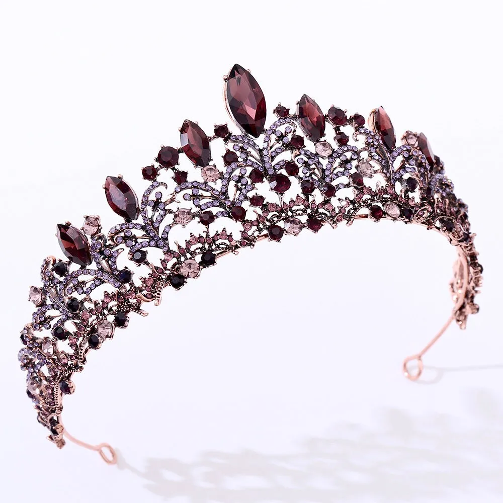 "Elowen" - Victorian Gothic Bridal Tiara - Available in Rose Gold, Silver and Yellow Gold