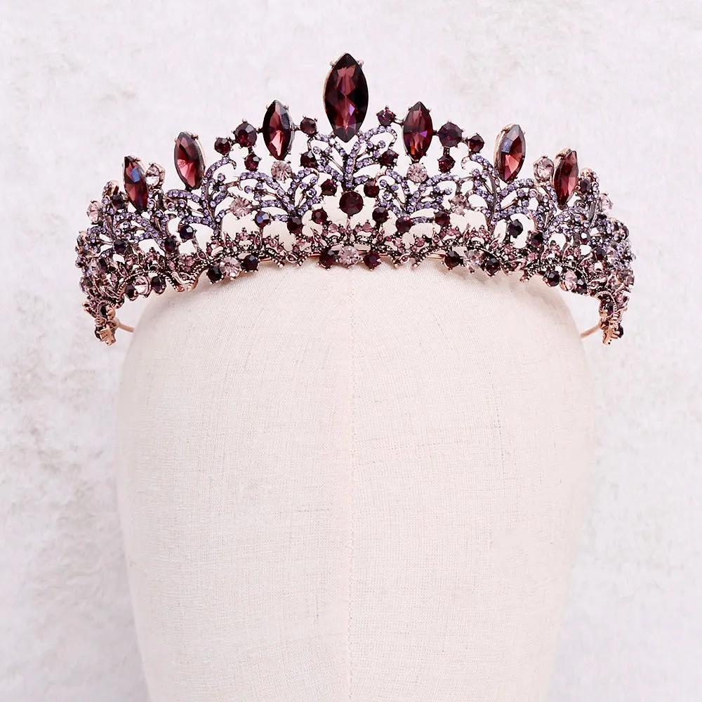 "Elowen" - Victorian Gothic Bridal Tiara - Available in Rose Gold, Silver and Yellow Gold