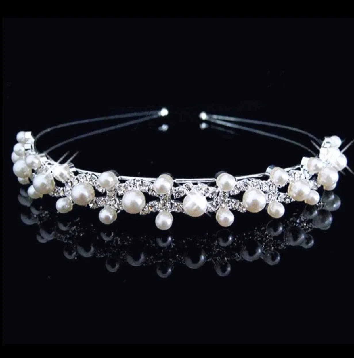 "Faye" - Pearl and Crystal Bridal Headband