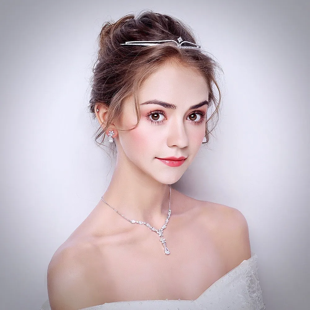 "Francine" - Wedding Cubic Zirconia Tiara