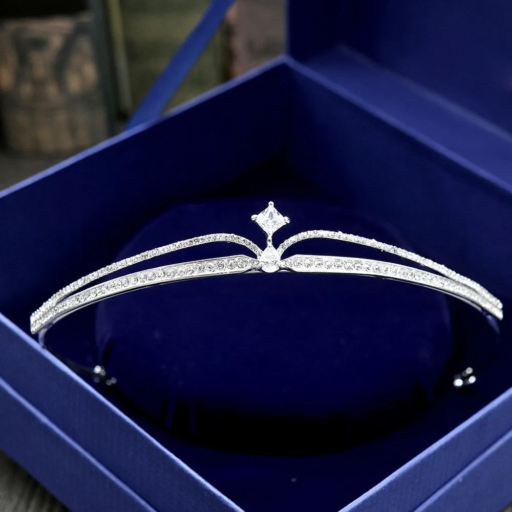 "Francine" - Wedding Cubic Zirconia Tiara