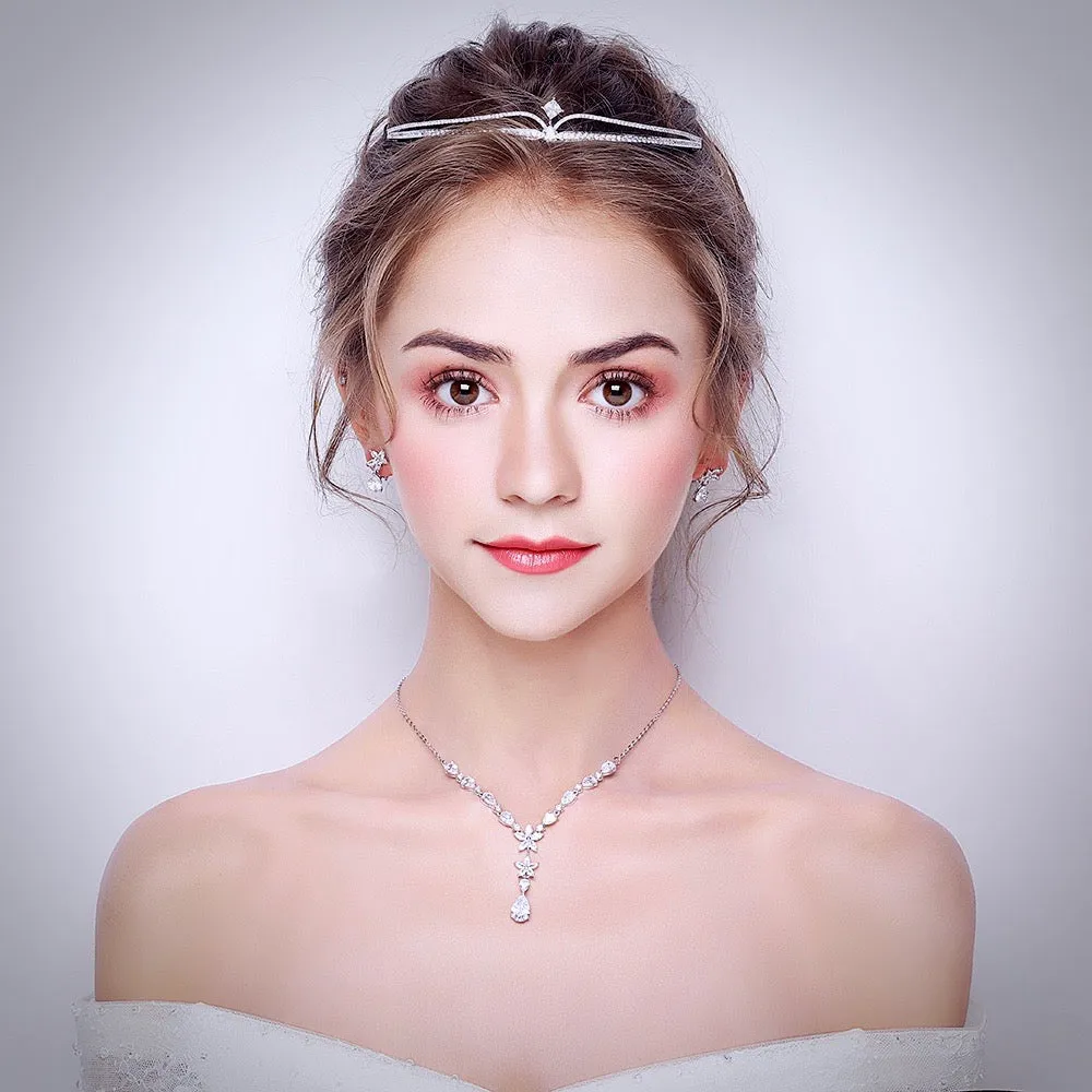 "Francine" - Wedding Cubic Zirconia Tiara