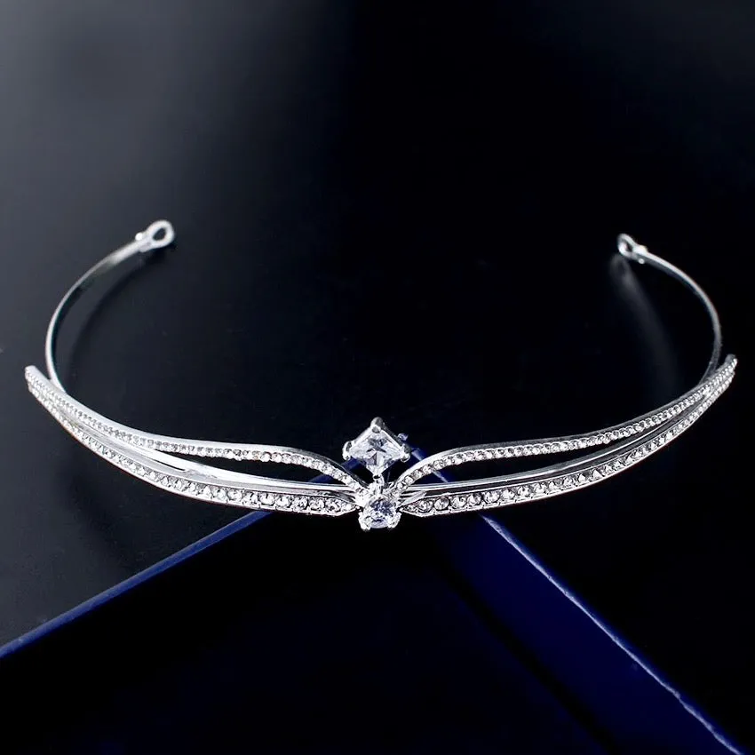 "Francine" - Wedding Cubic Zirconia Tiara
