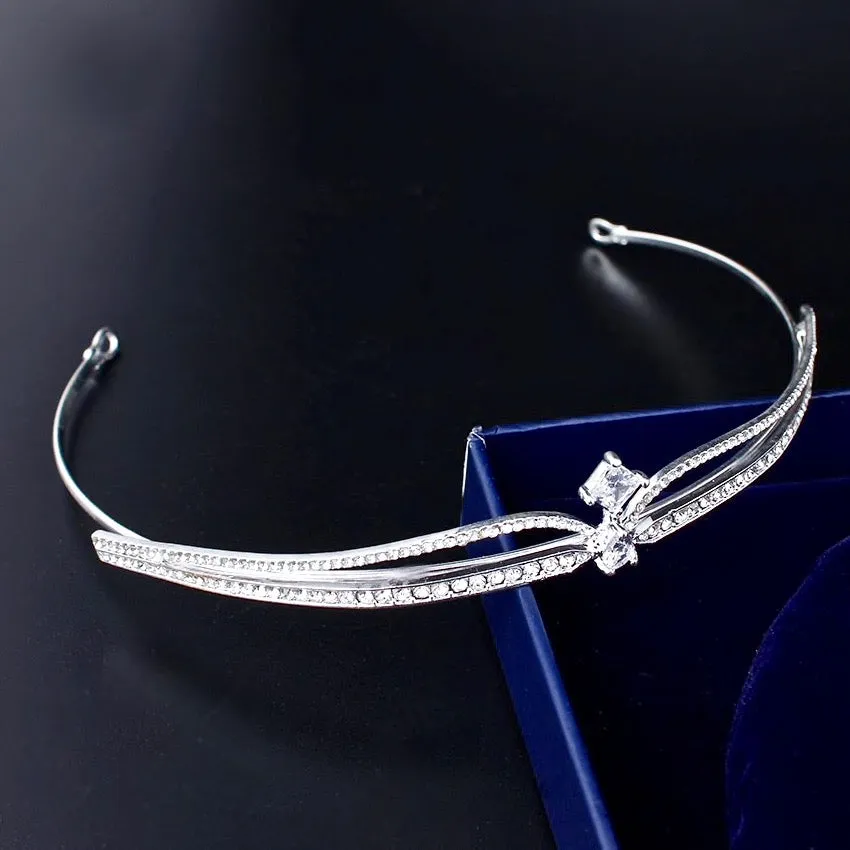 "Francine" - Wedding Cubic Zirconia Tiara