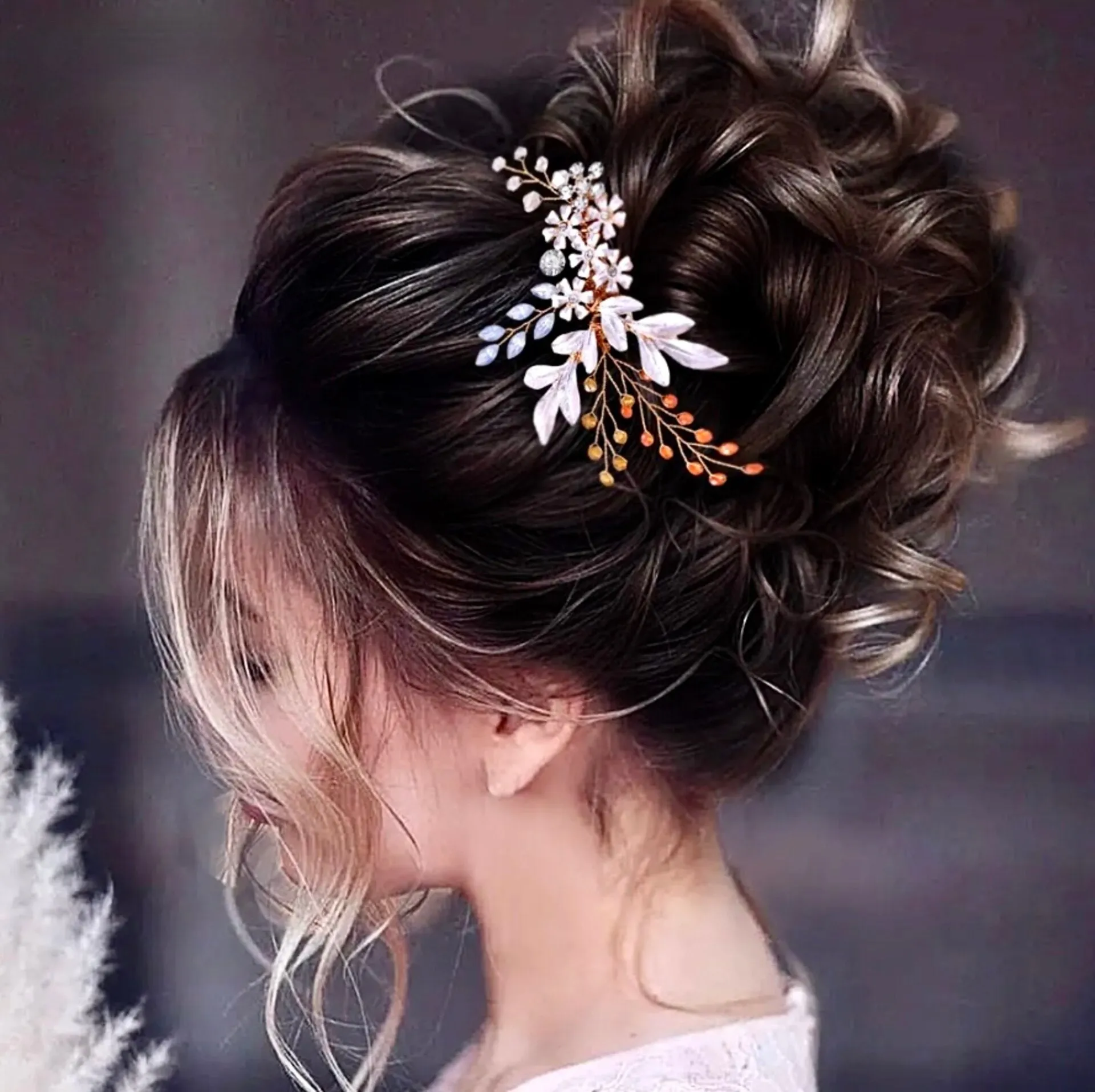 "Ivy" - Bohemian Crystal Hair Comb - Available in Gold and Silver