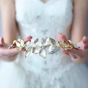 "Sedona" - Gold Crystal Bridal Headband