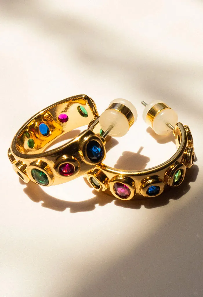 Royale Stone Hoops