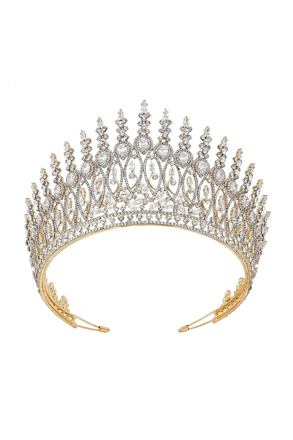 Silver Tall Wedding Tiara