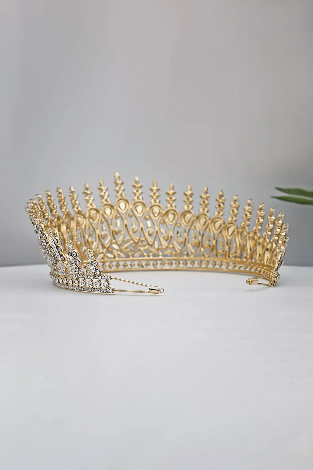 Silver Tall Wedding Tiara