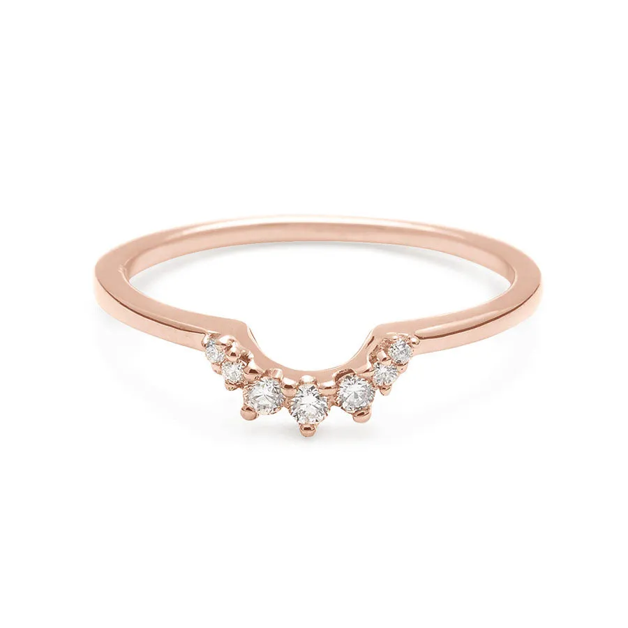 Tiara Band - 14k Gold & White Diamonds