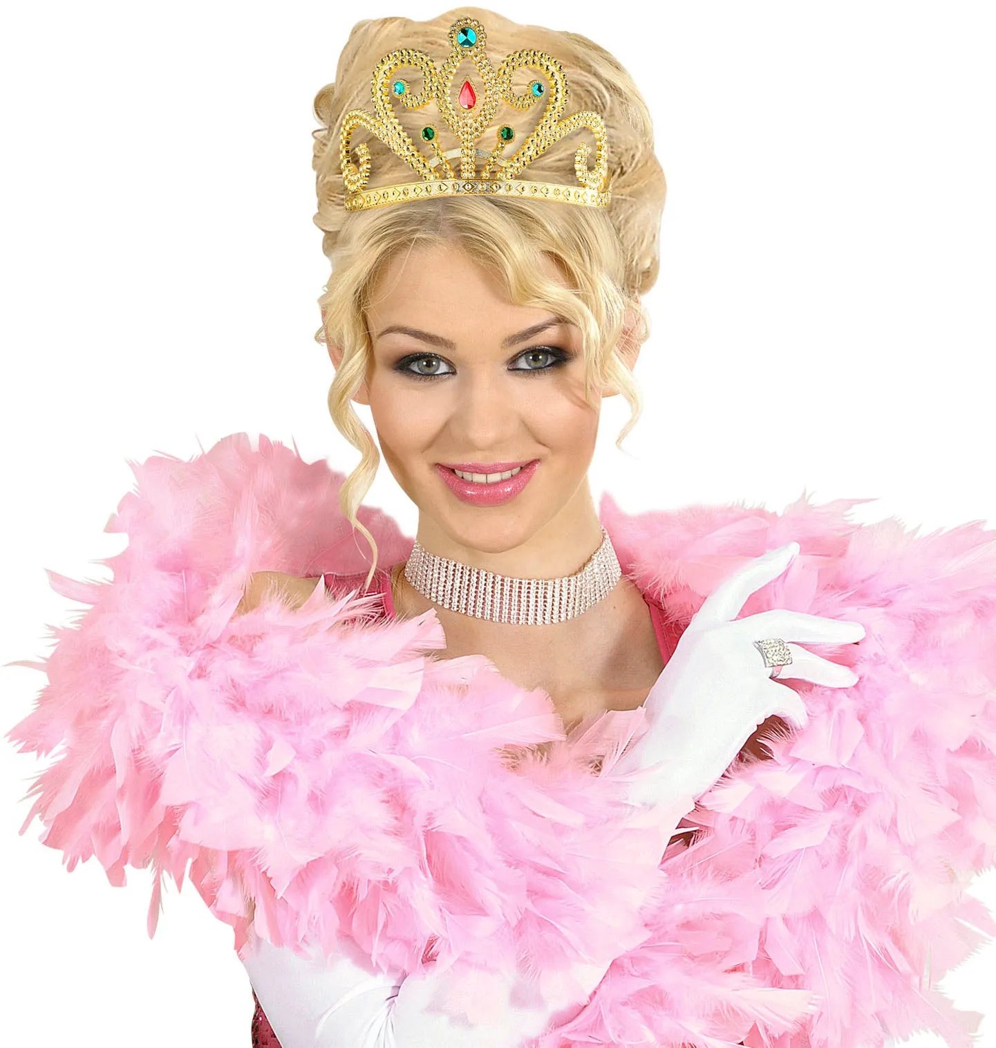 Tiara gold mit Edelsteinen
